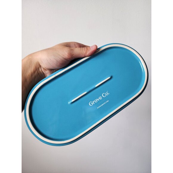 Grove Co. multicolor brushstroke ceramic trinket tray - Picture 2 of 2